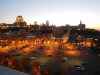 Quebec in der Abendämmerung