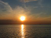 Sonnenuntergang auf See