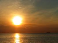 Sonnenuntergang auf See