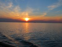 Sonnenuntergang auf See