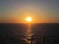 Sonnenuntergang erster Seetag 2