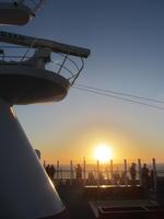 Sonnenuntergang auf hoher See