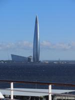 Der Gazprom-Wolkenkratzer (Lakhta-Center) in St. Petersburg