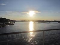 Blick vom Schiff auf Stockholm