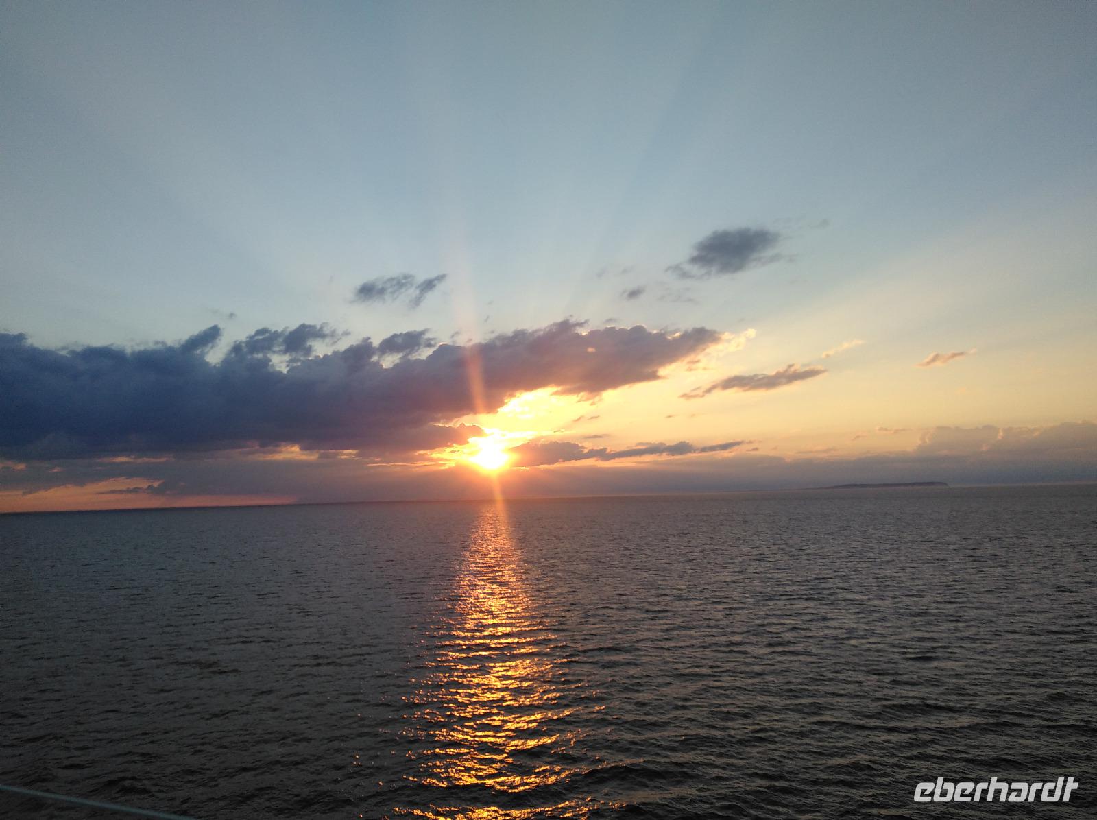 Der erste Sonnenuntergang...