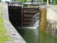 Schleuse am Götakanal bei Berg