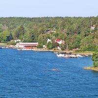 Fähre von Helsinki nach Stockholm: vor Stockholm