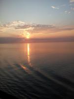 Sonnenuntergang auf See