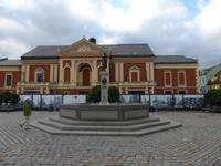 Klaipeda - Theaterplatz mit dem Simon-Dach-Brunnen