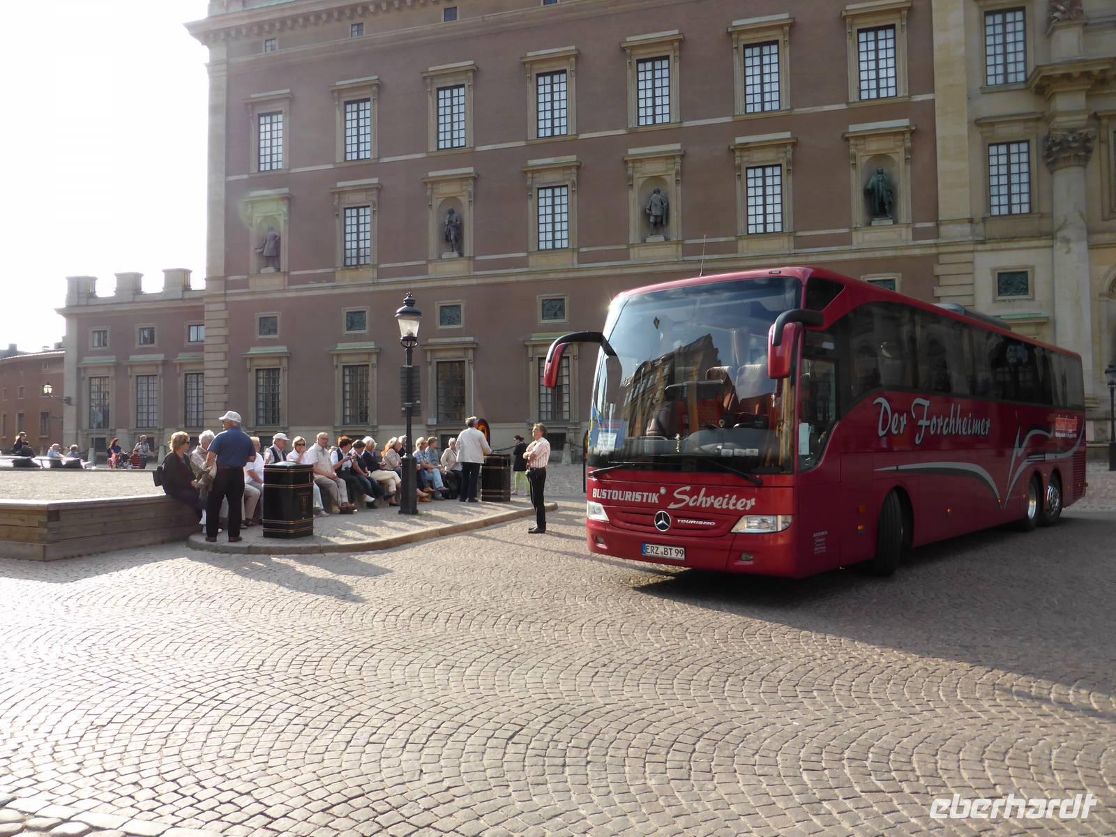 Stockholm- auf dem Schlossvorplatz 