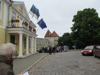 Die Burgtürme und das Gebäude des Präsidenten