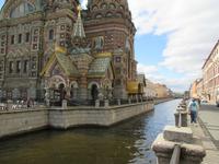 Kanal entlang der Blutkirche in St. Petersburg