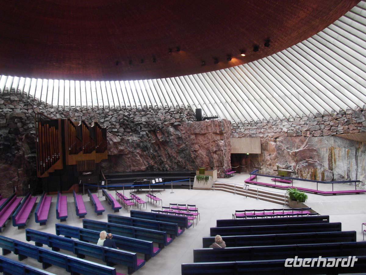 In der Felsenkirche Helsinkis