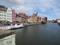 Alter Hafen von Danzig mit rekonstruierten Kaufmannshäusern