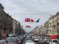 WM2018 in St. Petersburg - volle Straßen!