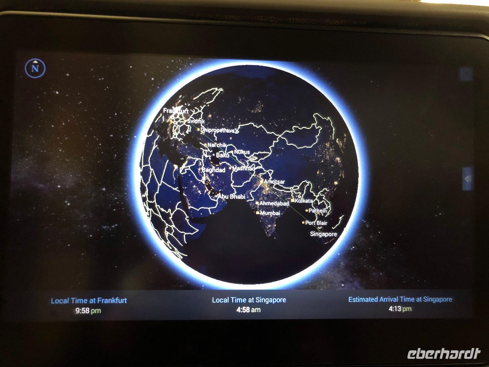 Flug von Frankfurt nach Singapur