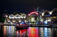Bootstour in Singapur mit Lasershow am Marina Bay Sands Hotel