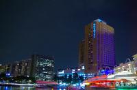 Bootstour in Singapur mit Lasershow am Marina Bay Sands Hotel