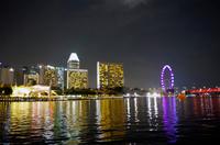 Bootstour in Singapur mit Lasershow am Marina Bay Sands Hotel