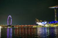 Bootstour in Singapur mit Lasershow am Marina Bay Sands Hotel