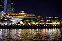 Bootstour in Singapur mit Lasershow am Marina Bay Sands Hotel