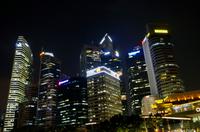 Bootstour in Singapur mit Lasershow am Marina Bay Sands Hotel