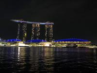 Bootstour in Singapur mit Lasershow am Marina Bay Sands Hotel