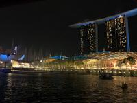 Bootstour in Singapur mit Lasershow am Marina Bay Sands Hotel