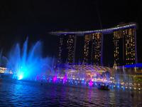 Bootstour in Singapur mit Lasershow am Marina Bay Sands Hotel