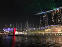 Bootstour in Singapur mit Lasershow am Marina Bay Sands Hotel