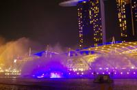 Bootstour in Singapur mit Lasershow am Marina Bay Sands Hotel