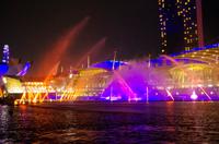 Bootstour in Singapur mit Lasershow am Marina Bay Sands Hotel