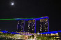 Bootstour in Singapur mit Lasershow am Marina Bay Sands Hotel