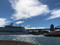 Spaziergang und Blick auf das Sydney Opera House