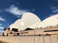 Spaziergang und Blick auf das Sydney Opera House