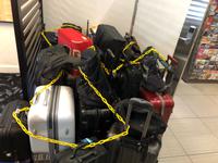 Abgeschlossenes Gepäck im Hotel in Sydney