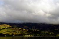 Ankunft in Akaroa, Neuseeland