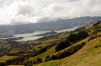 Foto-Stopp an der Hilltop Tavern mit Blick über die Landschaft
