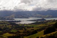 Foto-Stopp an der Hilltop Tavern mit Blick über die Landschaft