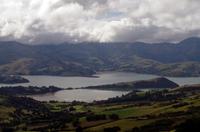 Foto-Stopp an der Hilltop Tavern mit Blick über die Landschaft