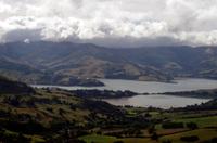 Foto-Stopp an der Hilltop Tavern mit Blick über die Landschaft