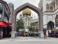 3. Reisetag – Stadtrundfahrt in Singapur – Blick zur Masjid Sultan