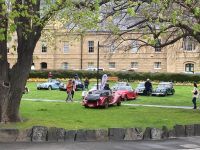 6. Reisetag – Tasmanien – Ankunft in Hobart – Oldtimer vor dem Parlamentsgebäude