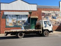 10. Reisetag – Tasmanien – Wandgemälde in Sheffield