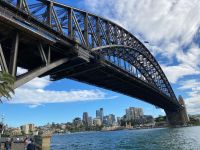 18. Reisetag – Stadtrundfahrt in Sydney – Fotostopp unter der Harbour Bridge