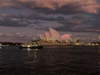 18. Reisetag – Abendstimmung in Sydney – Lichtshow am Opernhaus