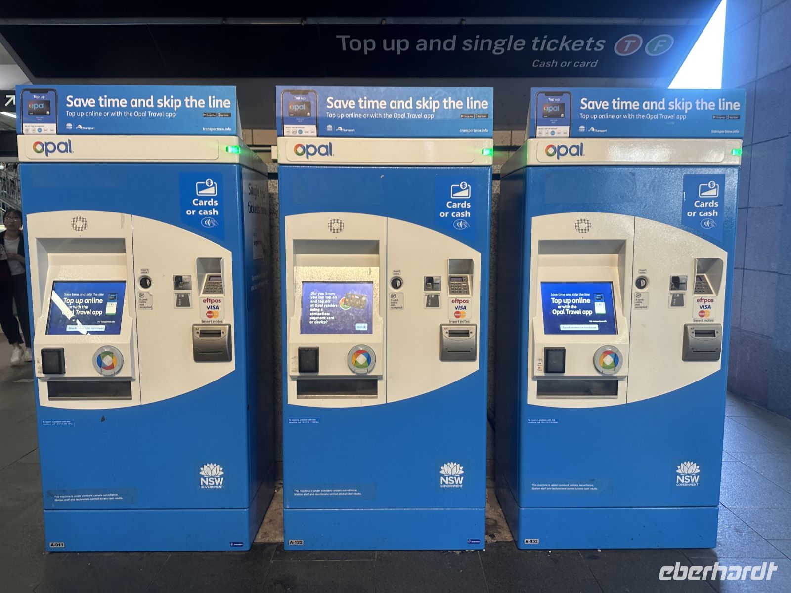 Australien - Sydney - Fährticketautomat