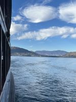 unterwegs auf dem Dampfschiff...