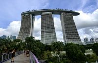 Marina Bay Sands Hotel, der vierte Turm ist in Planung, Singapur