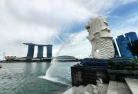 Merlion, das Wahrzeichen von Singapur